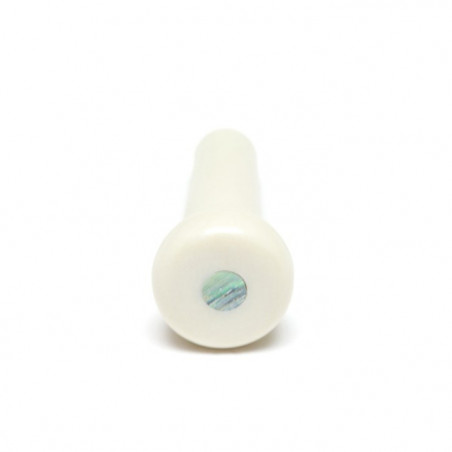 GT PP 7182 00 - TUSQ End Pin white with Paua Dot