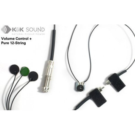 K&K Sound - Pure Western 12-String Tonabnehmer mit Lautstärkeregler